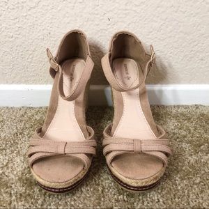 SLR Summer Tan Espadrille Wedges- Size 8